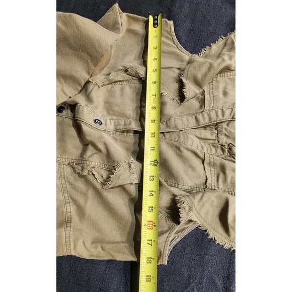 NWOT Anthropologie Pilcro‎ Moss Flutter Sleeve Button Front Tunic Dress Medium - Picture 12 of 15